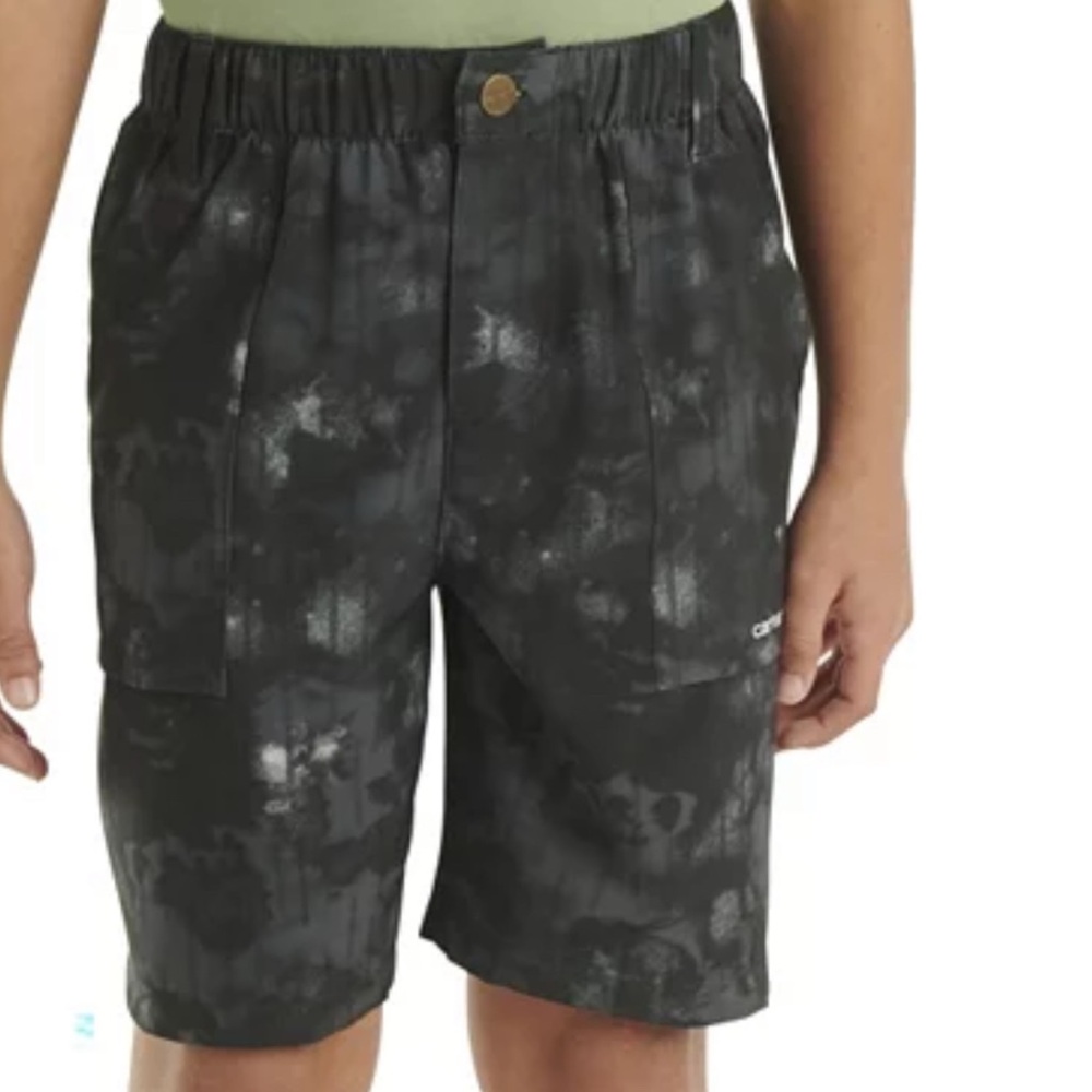 Carhartt Elastic Waistband Lightweight Shorts: CAVIAR BLACK: NEW WITH TAGS: SZ L